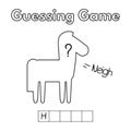 Cartoon Horse Guessing Game