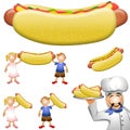 Cartoon Hotdog Clip Art
