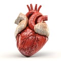 Cartoon Human Organs, Heart, Human Anatomy, Healthy, Cartoon Organs,Heart Cartoon, illustration