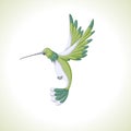 cartoon hummingbird flying Royalty Free Stock Photo