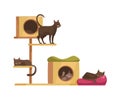 Cat Tree Icon Royalty Free Stock Photo