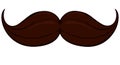 Cartoon icon poster man father dad day moustache mustache. Royalty Free Stock Photo