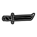 cartoon icon of a short dagger