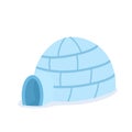 Cartoon igloo icon Royalty Free Stock Photo