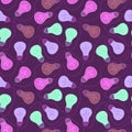 Cartoon illumination seamless light bulbs pattern for wrapping paper and fabrics and linens and kids clothes print