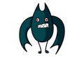 Cartoon Illustration Of Bat Royalty Free Stock Photo