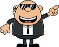 Cartoon Bodyguard Happy