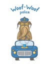 Woof woof griffon police dog