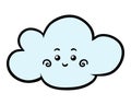 Cartoon illustration for children, happy Cloud