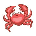 Cartoon illustration crab