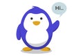 Cartoon Illustration Of Cute Penguin. Royalty Free Stock Photo