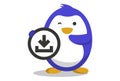 Cartoon Illustration Of Cute Penguin. Royalty Free Stock Photo