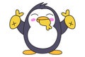 Cartoon Illustration Of Cute Penguin Royalty Free Stock Photo