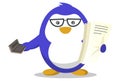 Cartoon Illustration Of Cute Penguin. Royalty Free Stock Photo