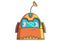 Cartoon Illustration Of Cute Robot. Royalty Free Stock Photo