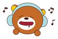 Cartoon Illustration Of Cute Teddy Bear Royalty Free Stock Photo