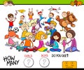 Counting girls and boys educational game