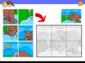 Jigsaw puzzles with bear animal character