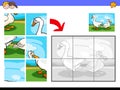 Jigsaw puzzles with goose and Duck farm birds