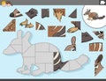 Jigsaw puzzle game with numbat animal character