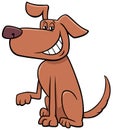 Cartoon funny dog pet animal character