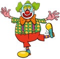 Cartoon clown or comedian comic character