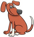 Cartoon dog or puppy comic animal character Royalty Free Stock Photo