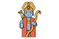 Cartoon Illustration Of God Rama