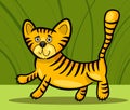 Cartoon illustration of little tiger Royalty Free Stock Photo
