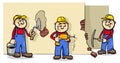 Manual workers or builders characters group