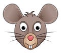 Cartoon illustration of mouse head