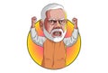 Cartoon Illustration Of Narendra Modi