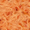Cartoon illustration of pasta. Vector macaroni seamless pattern. Spicy Asian noodles in tomato sauce.