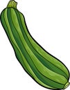 Zucchini vegetable cartoon illustration Royalty Free Stock Photo