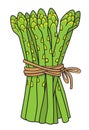 Cartoon image of asparagus