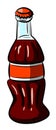 Cartoon image of Bottle Icon. Coke drink symbol Royalty Free Stock Photo