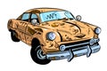 Cartoon image of broken down car cartoon