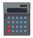 Cartoon image of Calculator Icon. Mathematics symbol