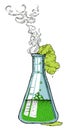 Cartoon image of chemicals