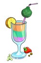 Cartoon image of cocktail