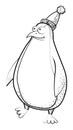 Cartoon image of penguin wearing hat