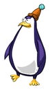 Cartoon image of penguin wearing hat