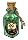 Cartoon image of poison Royalty Free Stock Photo