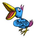 Cartoon image of singing bird