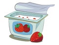 Cartoon image of yogurt