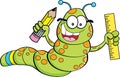 Cartoon inchworm Royalty Free Stock Photo