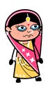 Cartoon Indian Woman Crying