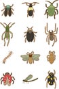 Cartoon insects icon