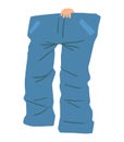 Cartoon jeans vector