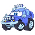 Cartoon jeep car